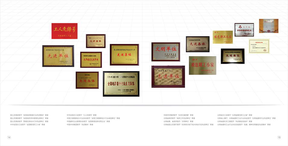 中国中材地勘中心云南总队宣传画册设计