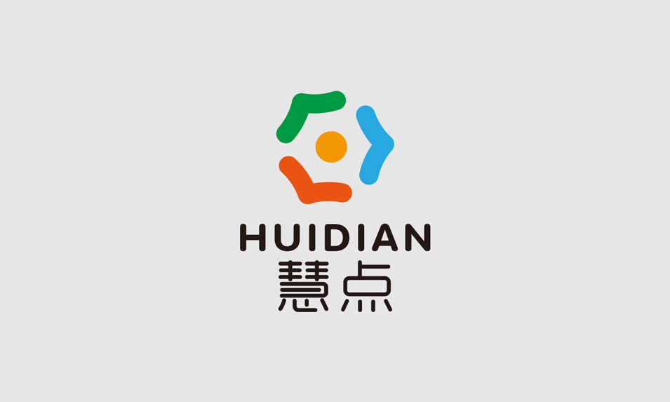 昆明慧点科技有限公司汽车电子装饰用品品牌logoVI设计_字体设计