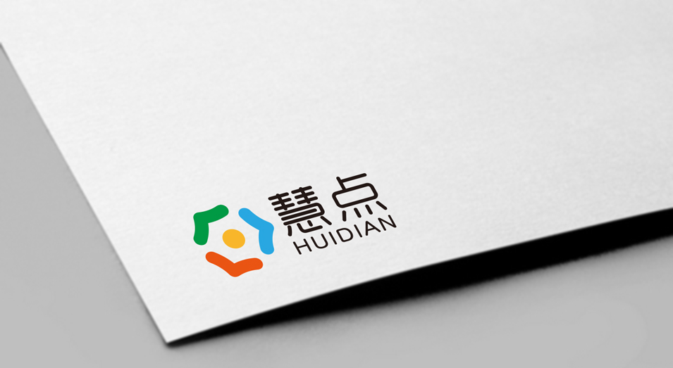 昆明慧点科技有限公司汽车电子装饰用品品牌logoVI设计_字体设计